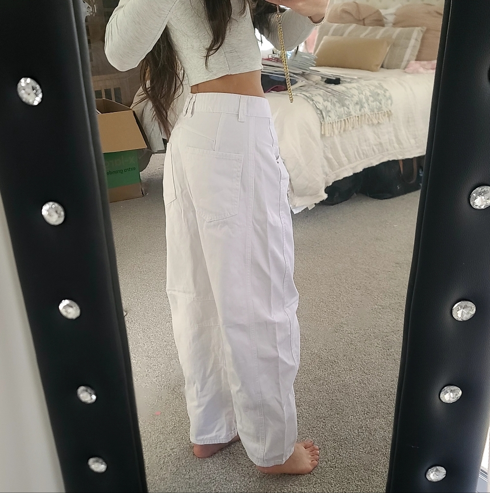 White Barrel Jeans - Picture 6 of 7